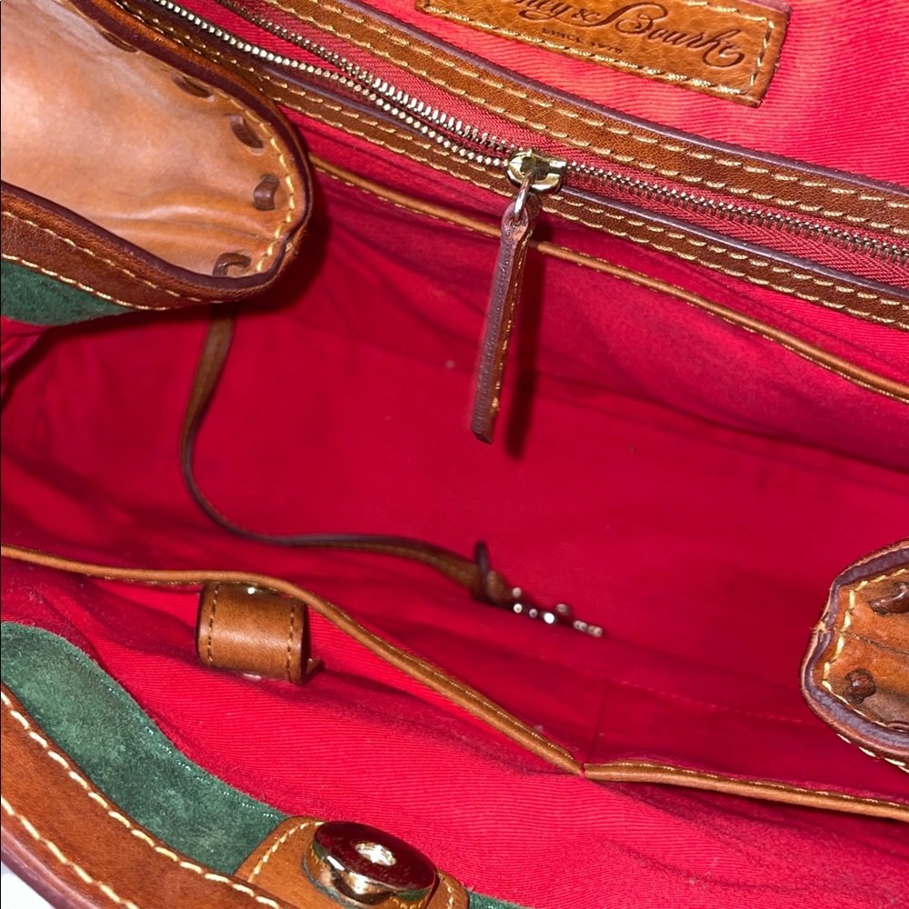 DOONEY & BOURKE FLORENTINE LEATHER SATCHEL WITH WALLET FTL-01-020 - Picture 11 of 14